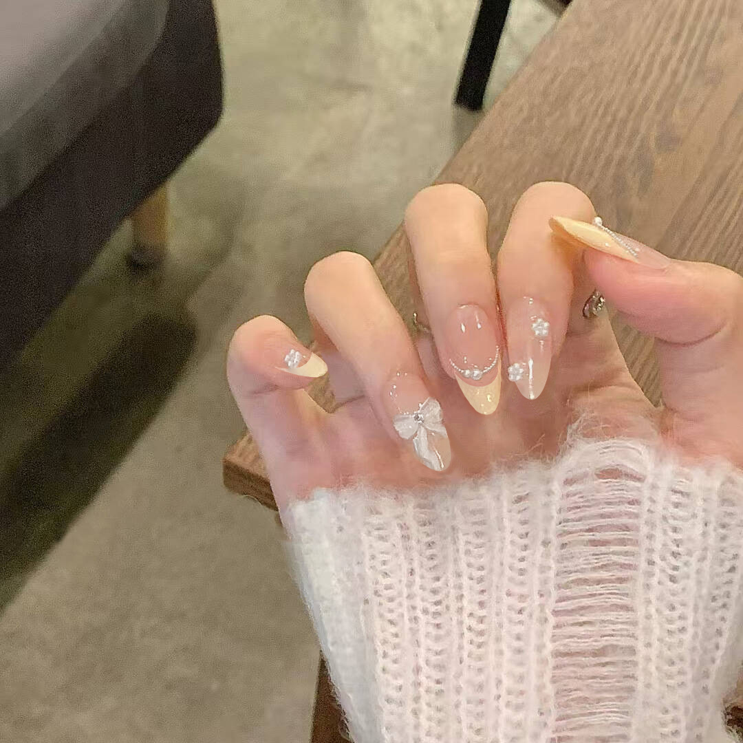 Nail Art Cat Eye - 10Pcs Wearable Reuse Finished Fake Nails