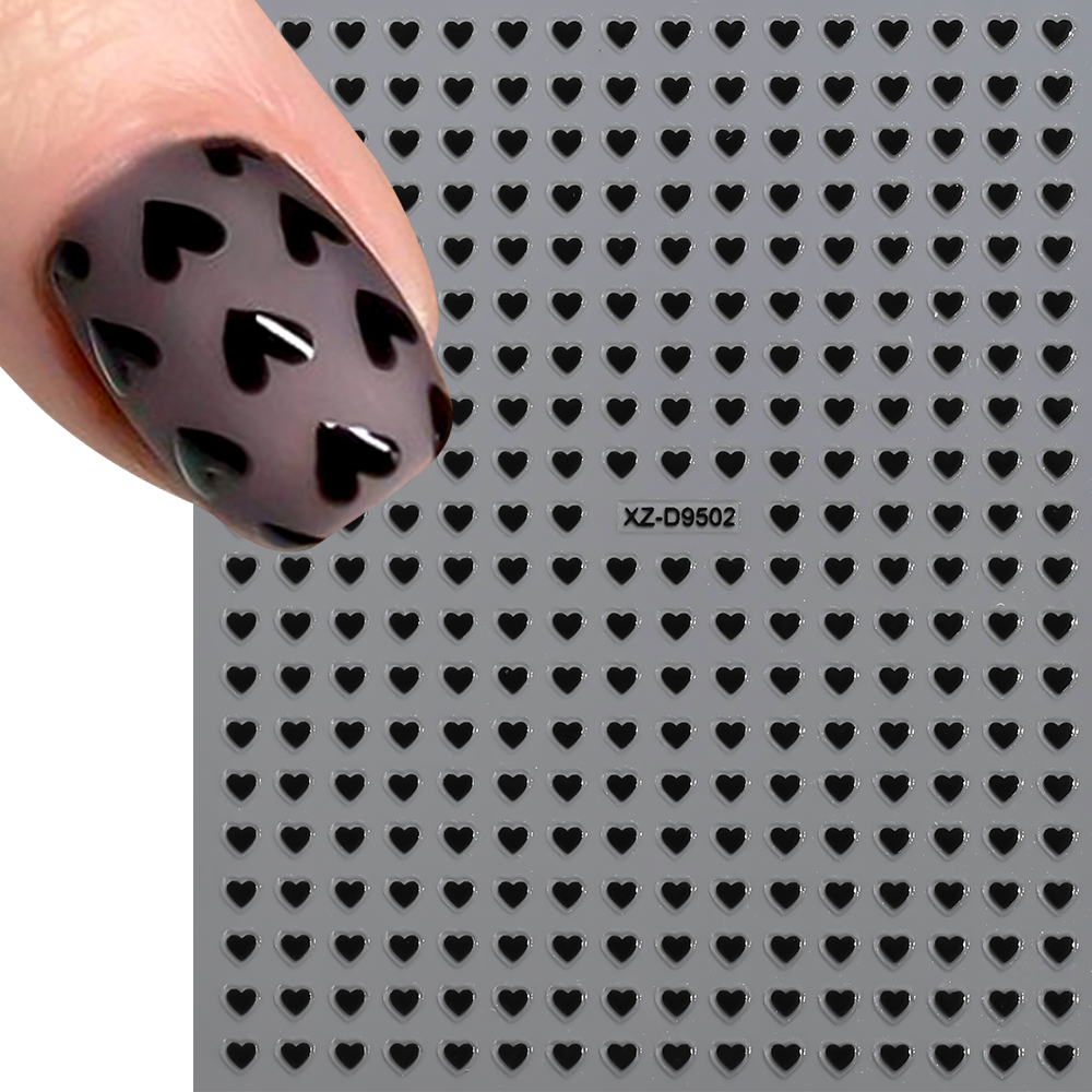 8pcs 3D 2mm Hearts Nail Sticke - Nail Art Valentine review and price