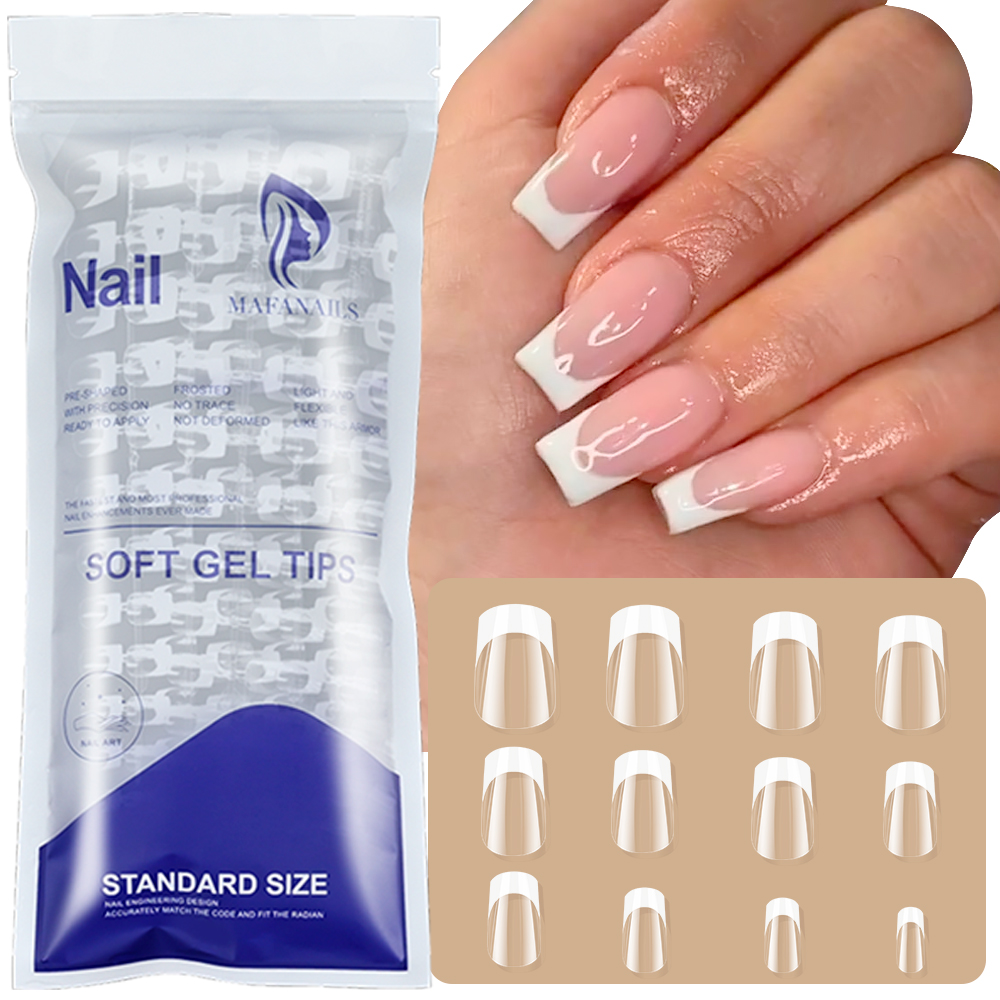 120pcs/bag Clear French Coffin - Nail Art Wedding review and price