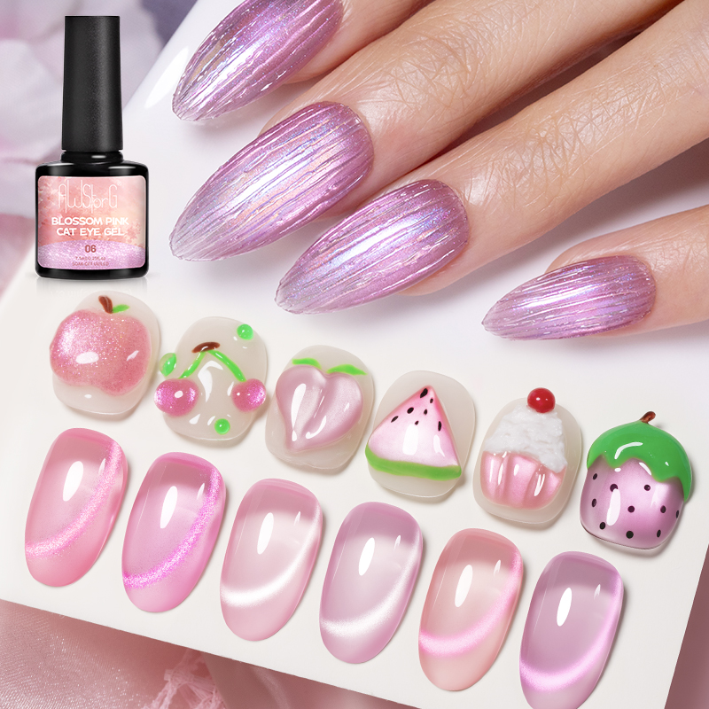 AWStorG 7.5ML Flash Pure Lust  - Nail Art Cat Eye Pink review and price