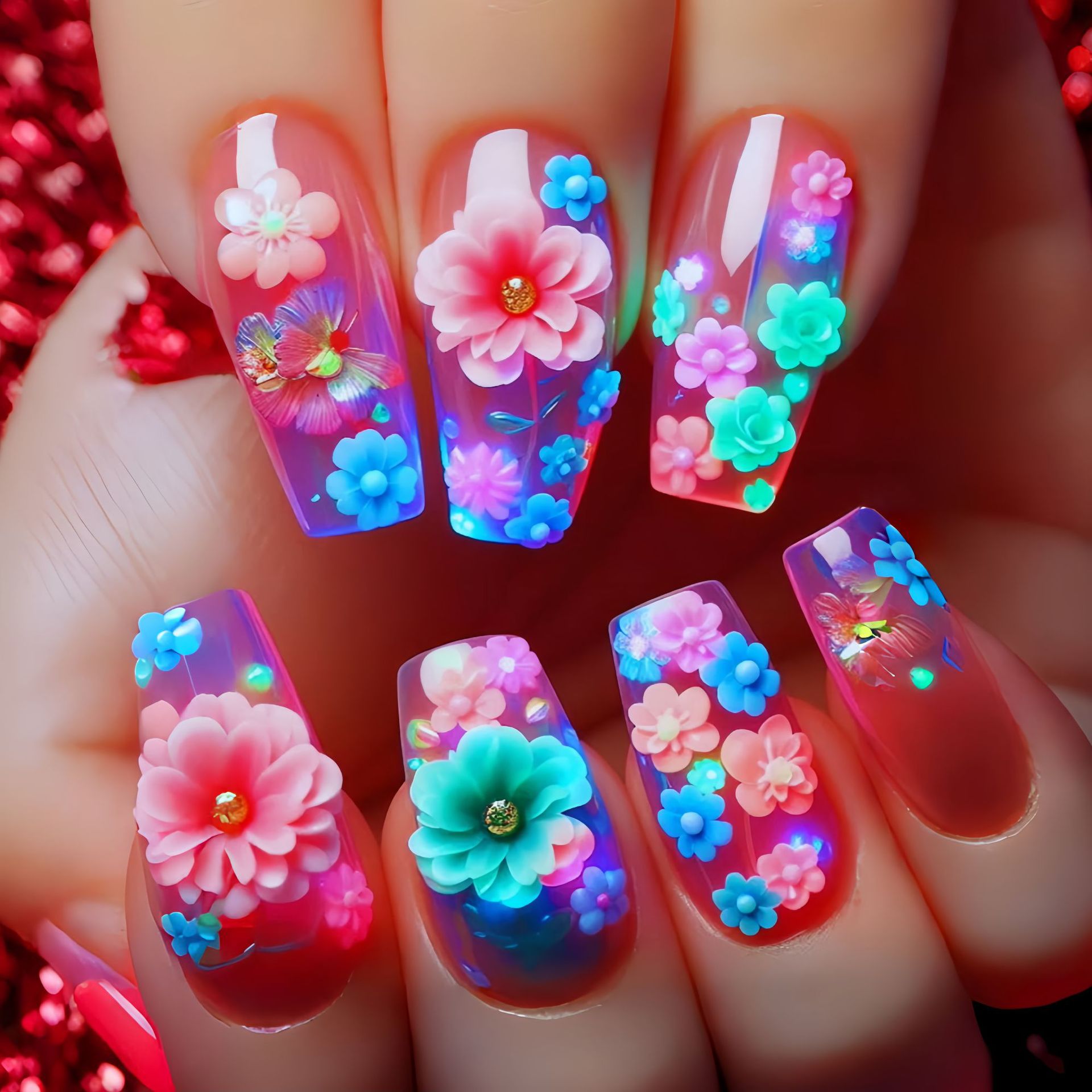 Short Medium long fake nails f - Nail Art Wedding review and price