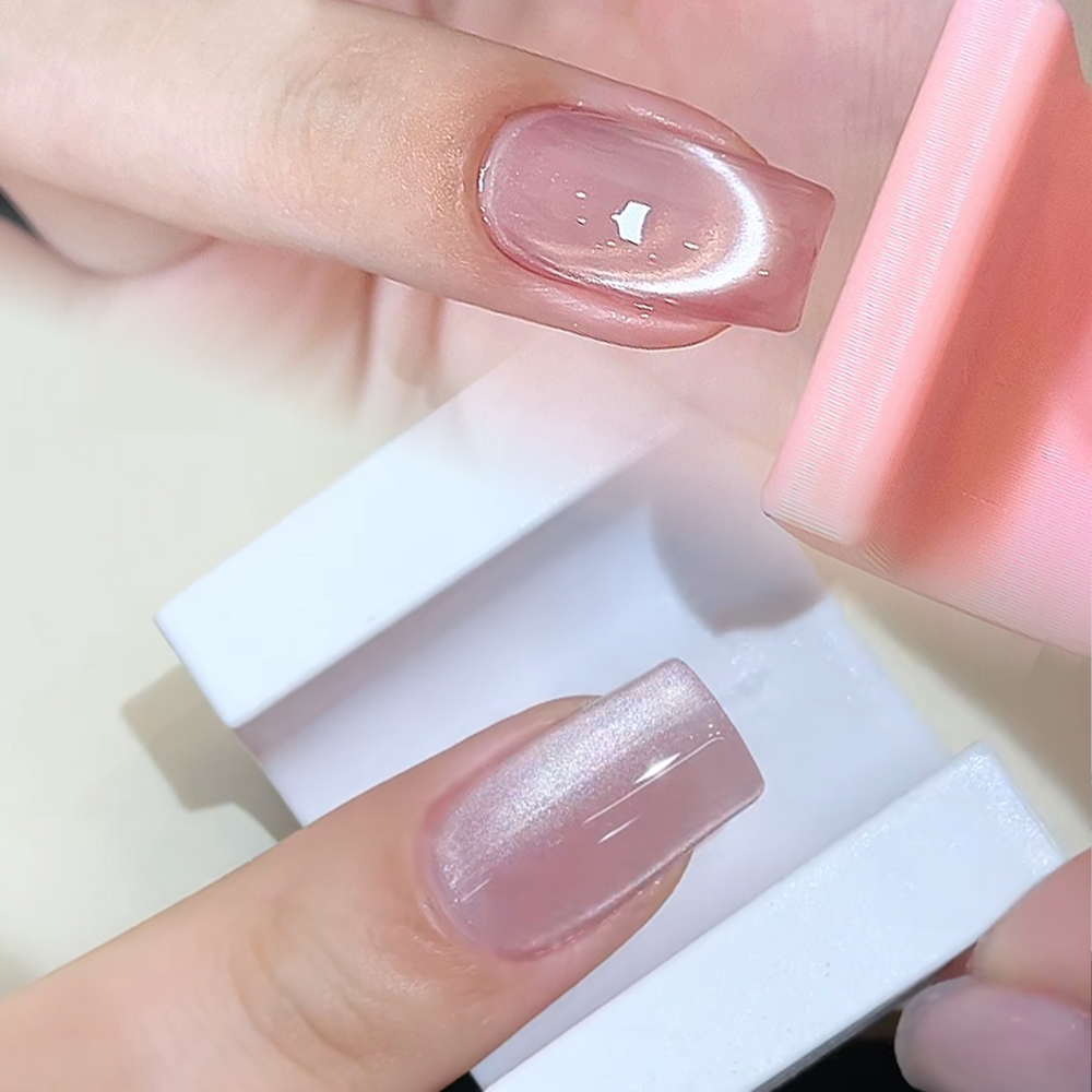 5D U-shaped French Cat Eye Nai - Nail Art Cat Eye Pink review and price