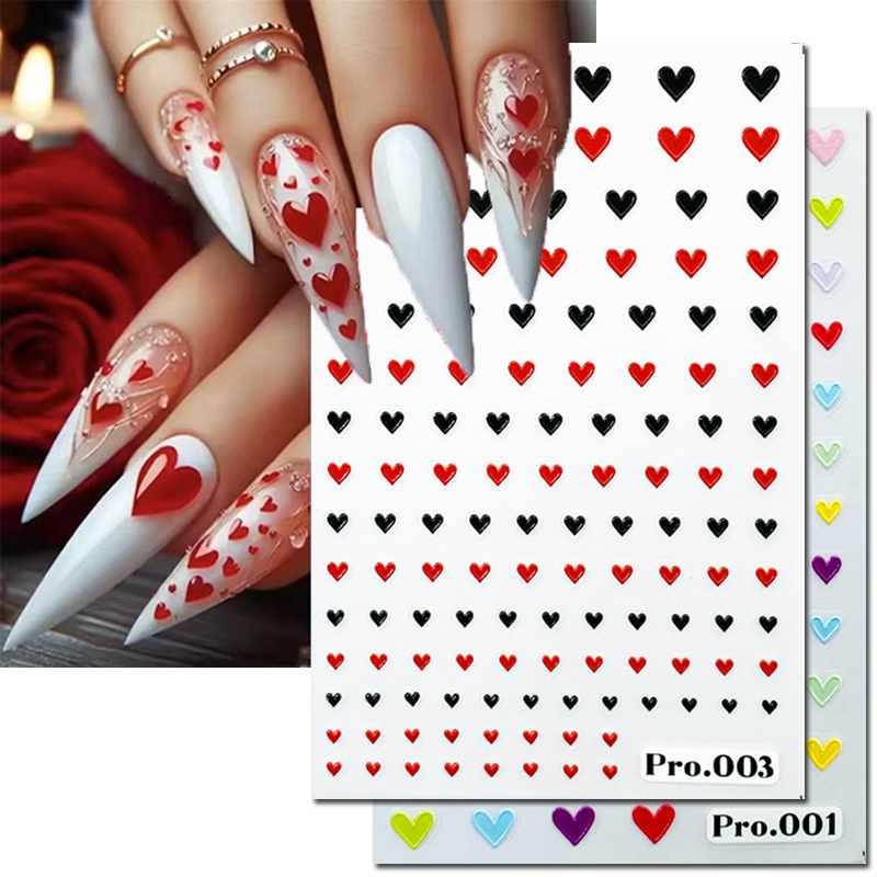5d Embossed Nail Art Stickers  - Nail Art Valentine review and price