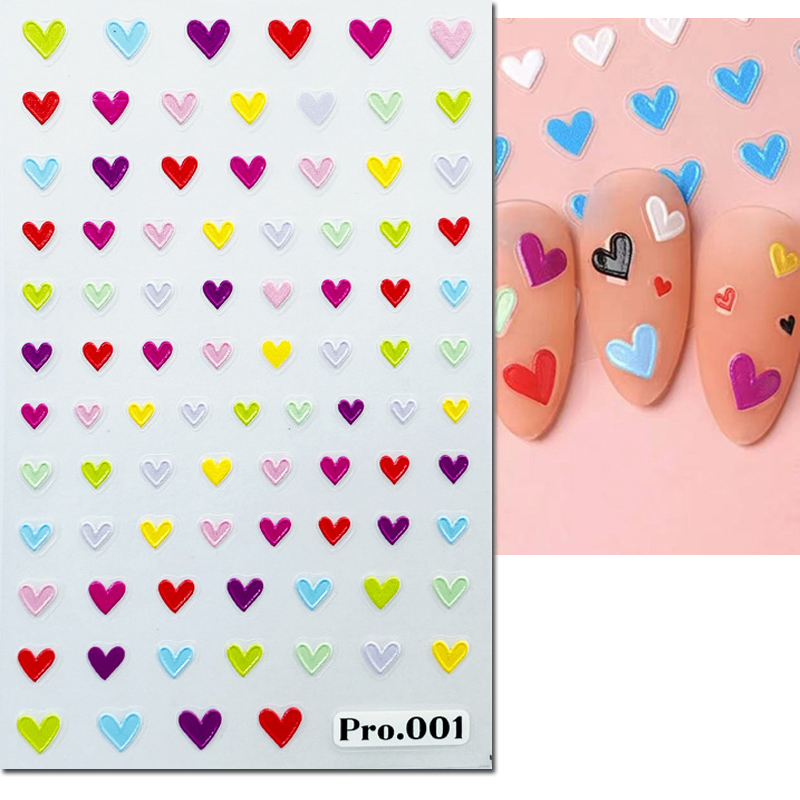 5d Embossed Nail Art Stickers  - Nail Art Valentine review and price