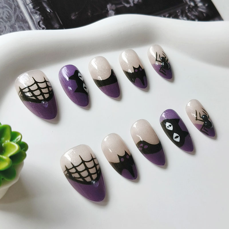 10Pcs Women Halloween Party Th - Nail Art Cat Eye review and price