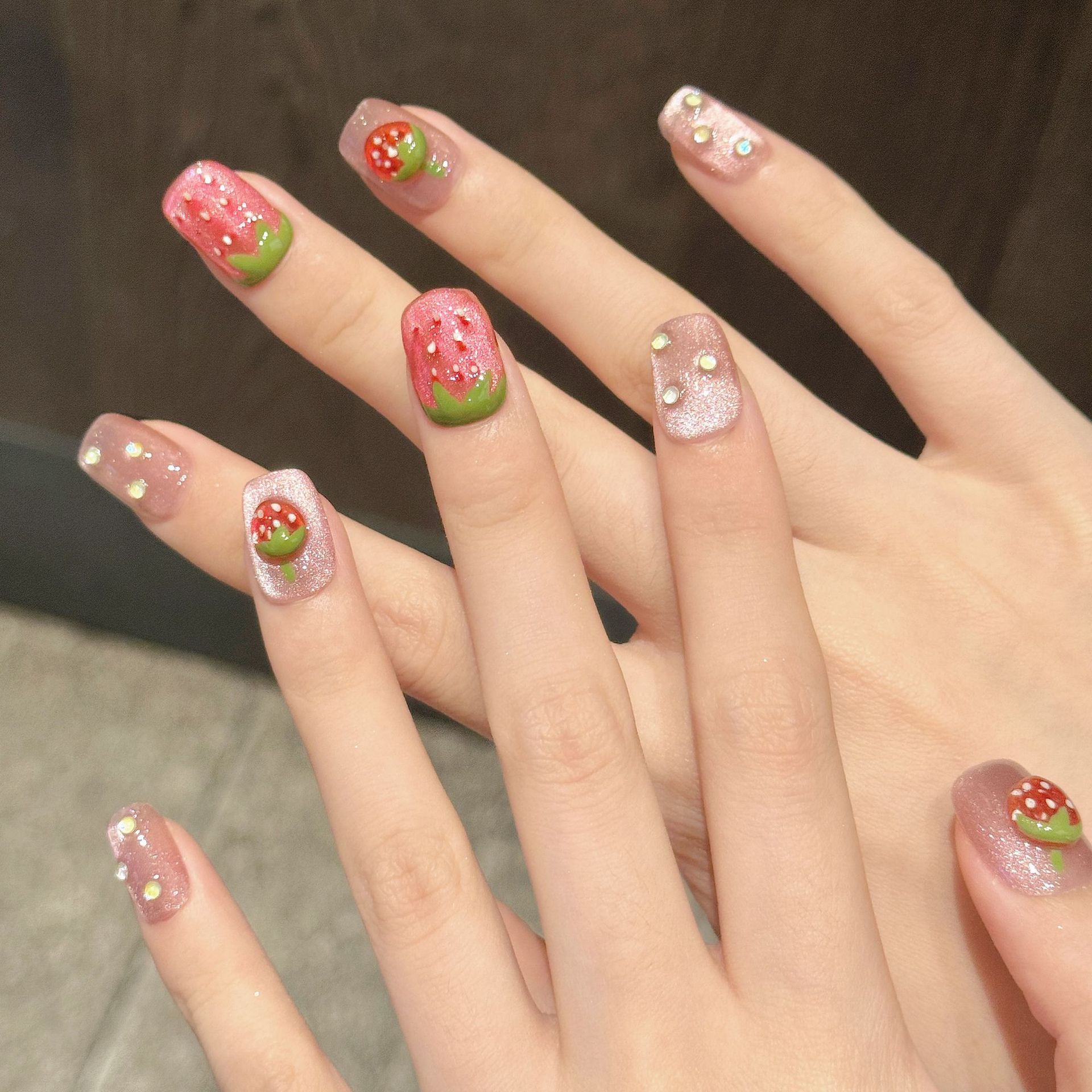 10pcs Handmade Press on Nails  - Nail Art Cat Eye review and price