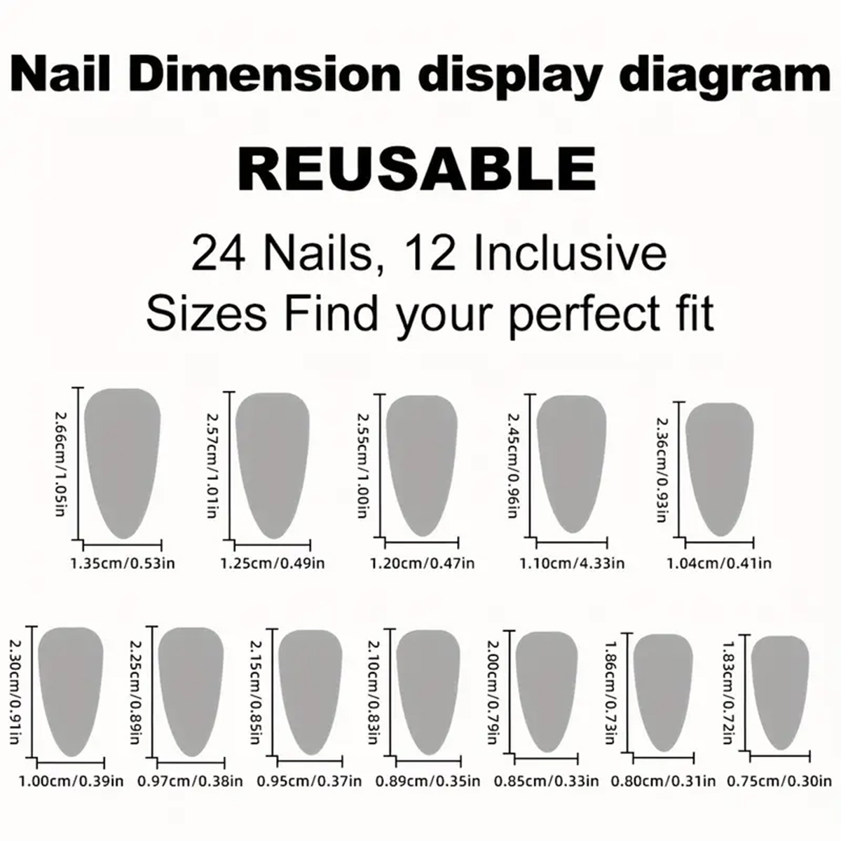 24pcs Almond Press On Nails,Nu - Nail Art Wedding review and price