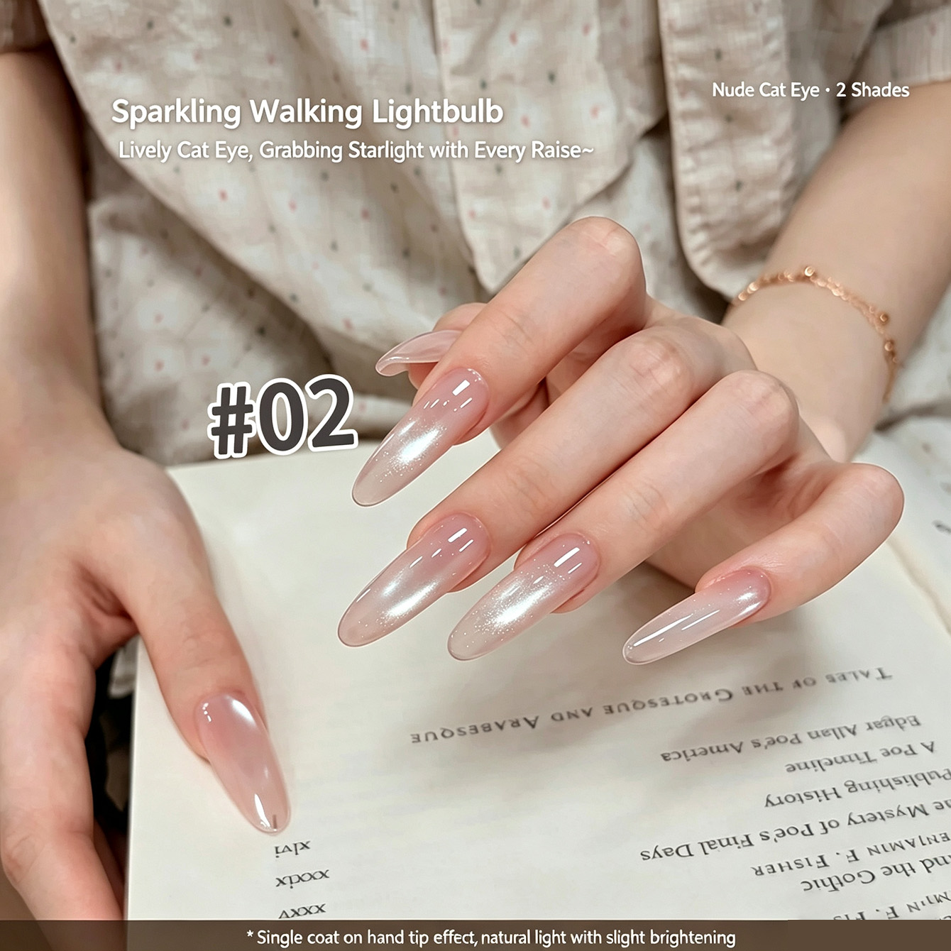 2‑Color Sheer Nude Pink Magnet - Nail Art Cat Eye Pink review and price