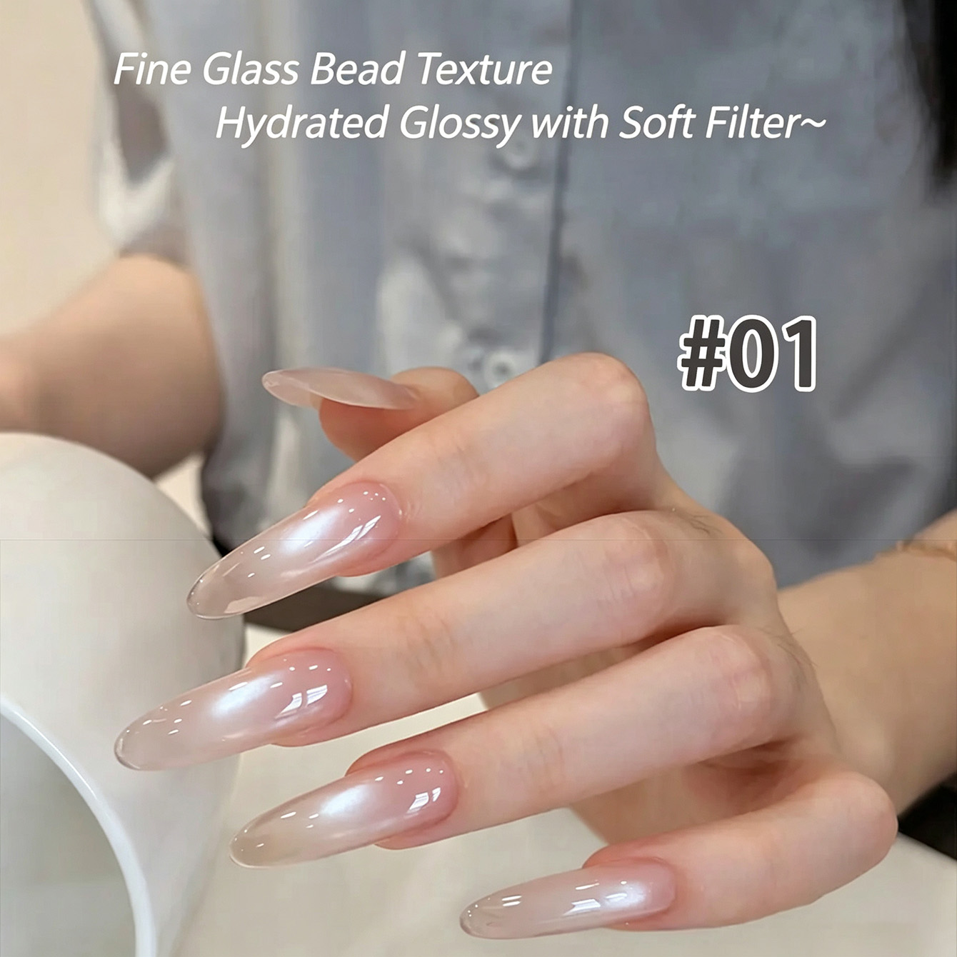 2‑Color Sheer Nude Pink Magnet - Nail Art Cat Eye Pink review and price