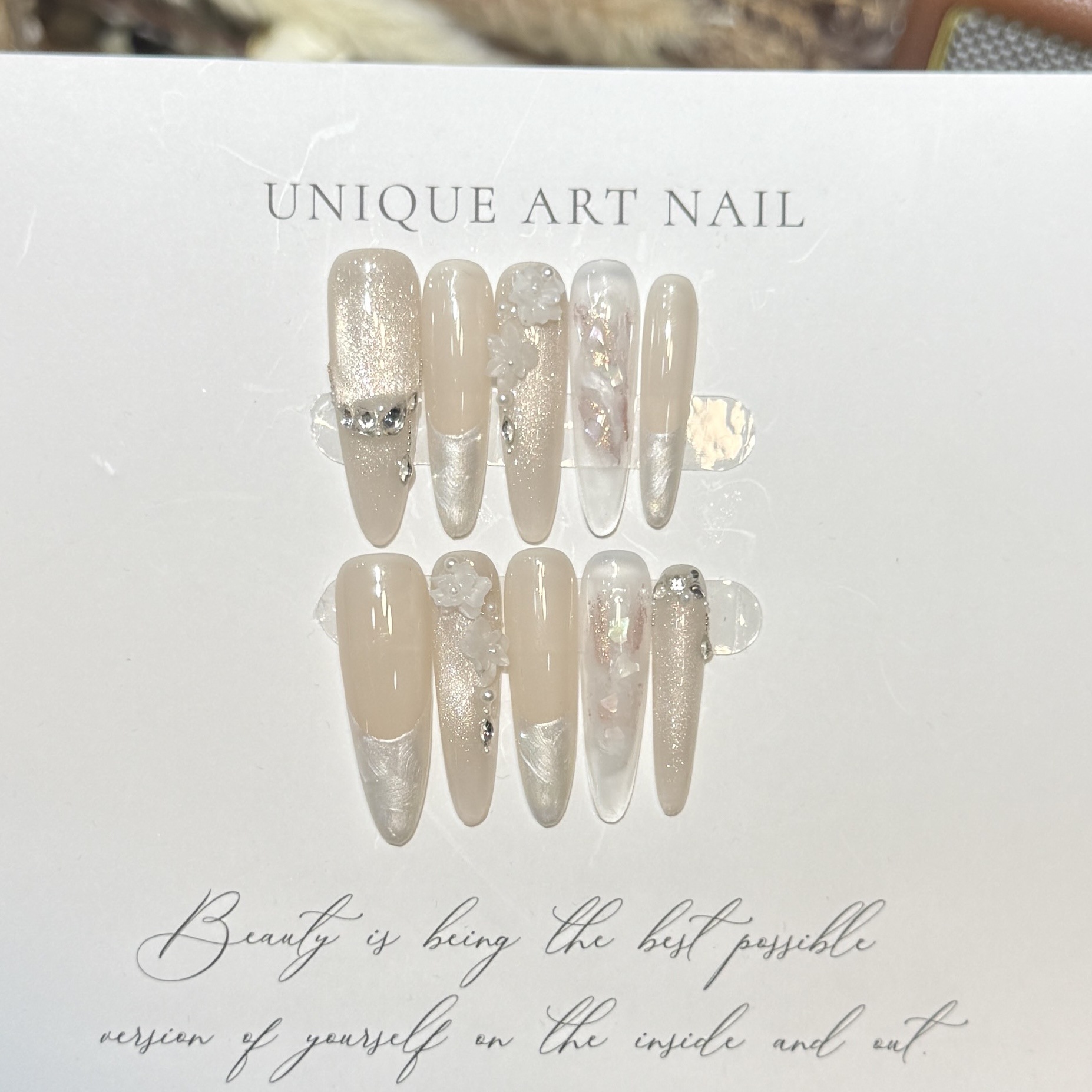 Press On Nails 10PCS Purple Fa - Nail Art Wedding review and price