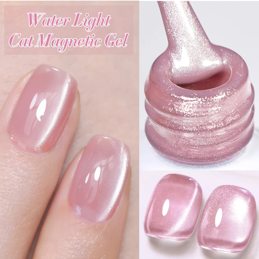 TC 1Pcs Summer New Pink Peach  - Nail Art Cat Eye Pink review and price