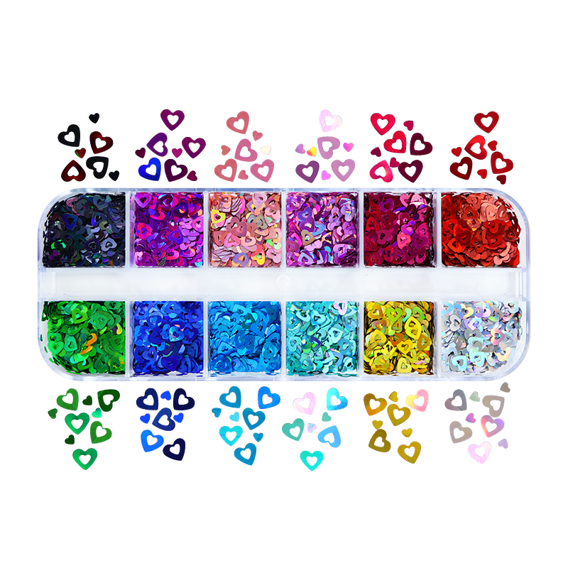 Holographic Love Heart Nail Ar - Nail Art Valentine review and price