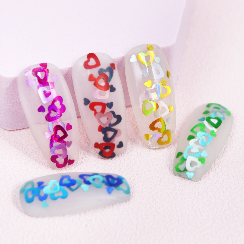 Holographic Love Heart Nail Ar - Nail Art Valentine review and price