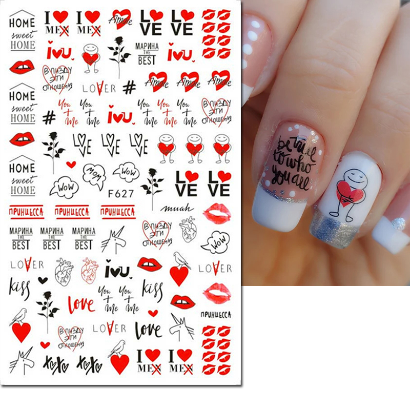 3d Nail Art Decals Valentine D - Nail Art Valentine review and price