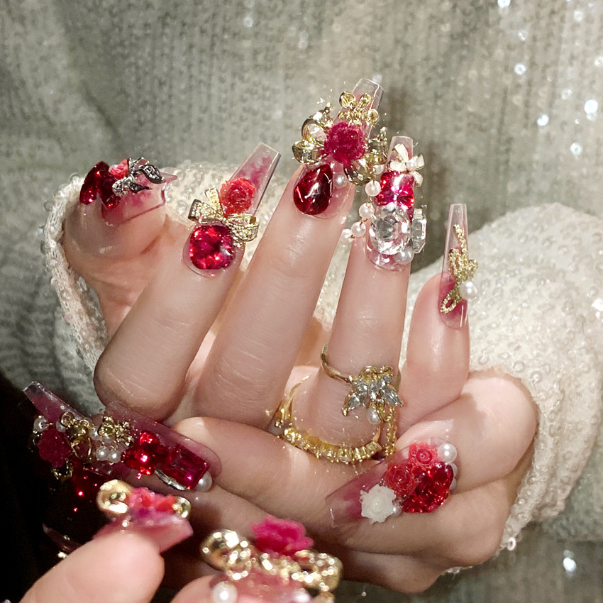 24pcs New Year Heavy Metal Pre - Nail Art Wedding review and price