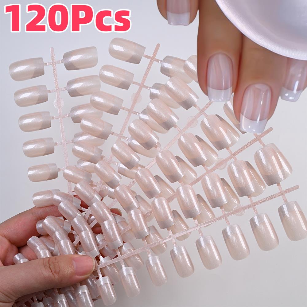 120pcs Shiny Pearlescent Frenc - Nail Art Wedding review and price