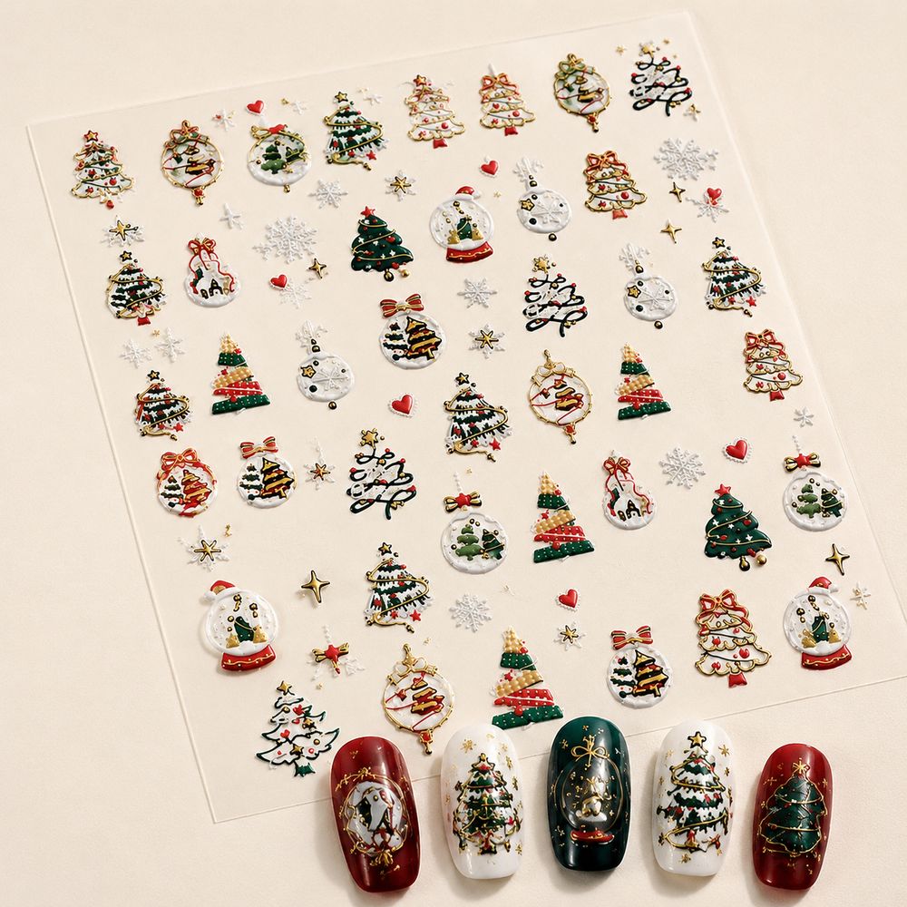 1Pc 5D Christmas Nail Art Stic - Nail Art Xmas Tree review and price