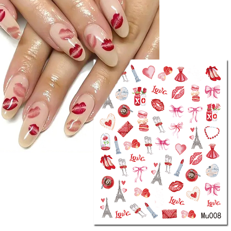 3d Nail Art Sliders Stickers V - Nail Art Valentine review and price