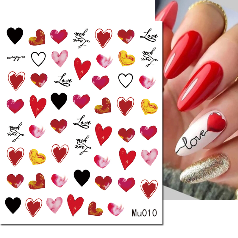 3d Nail Art Sliders Stickers V - Nail Art Valentine review and price