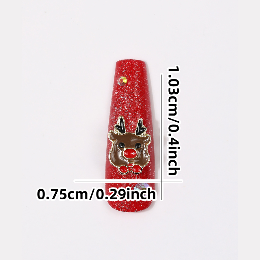 6 Grids 3D New Christmas Alloy - Nail Art Xmas Tree review and price