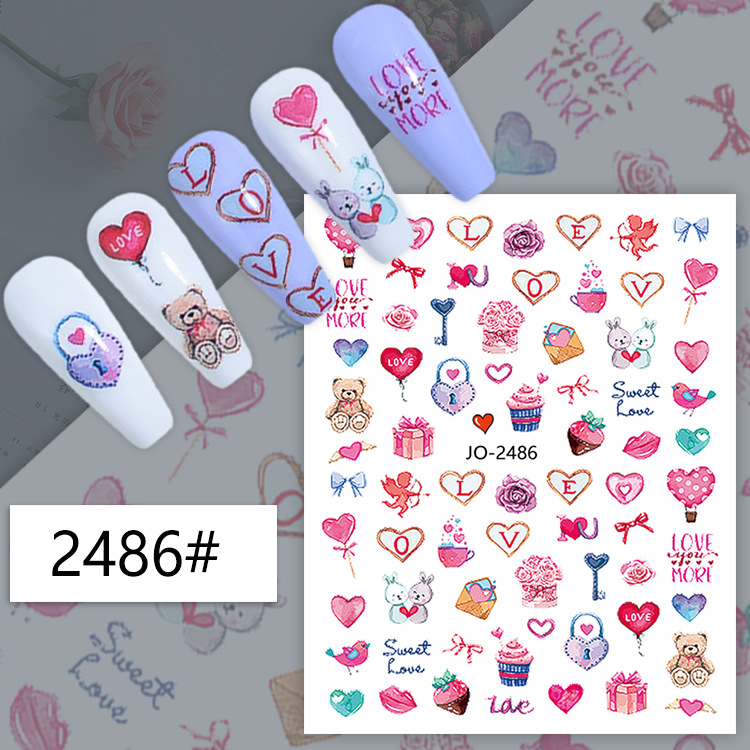 3d Nail Art Decals Geometric L - Nail Art Valentine review and price