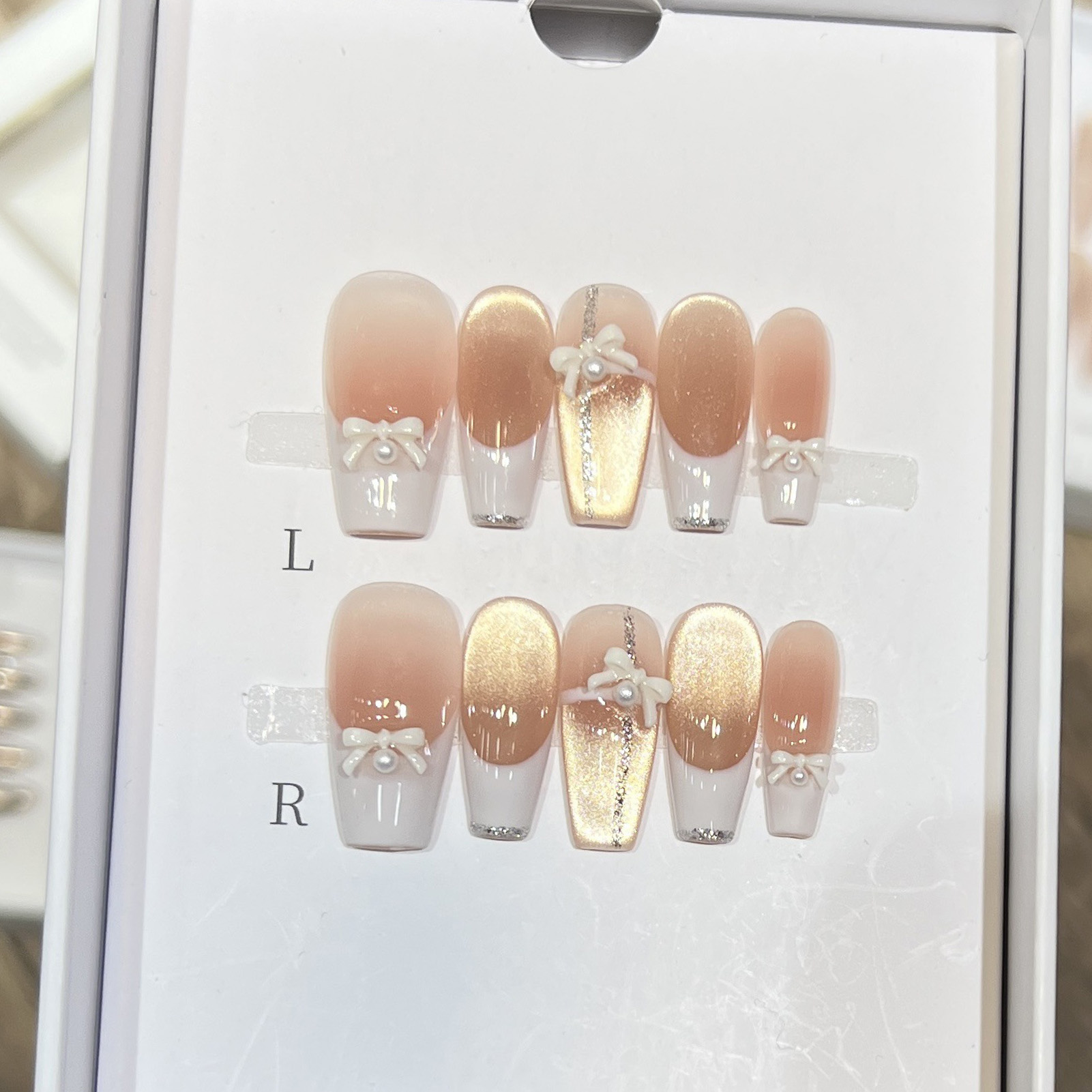 10PCS Women Pink Press on Nail - Nail Art Wedding review and price